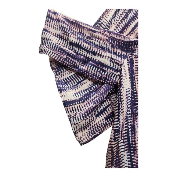 Nic + Zoe Blouse Boho Keyhole Blue Pink XL Womens Silk Blend Casual - Picture 15 of 16